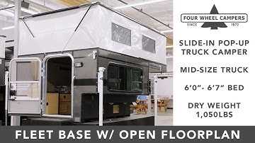 Four Wheel Camper Tour - Fleet Slide-In Base Model w/ Open Floorplan 2023