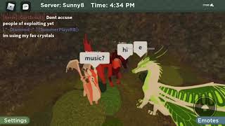 GAME WIDE GLITCH, EVERYONE PLAYING MUSIC!? || ROBLOX - Wings of Fire