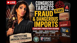 Restream LIVE: 🔴 Congress Targets Scams, Fraud & Dangerous Imports — Consumer Protection Hearing