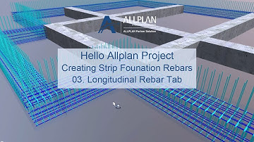 Hello Allplan! with ALLTO PythonParts - Strip Foundation Reinforcement | Longitudinal rebar tab