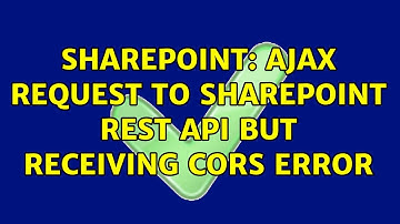 Sharepoint: AJAX Request to sharepoint REST API But receiving CORS error