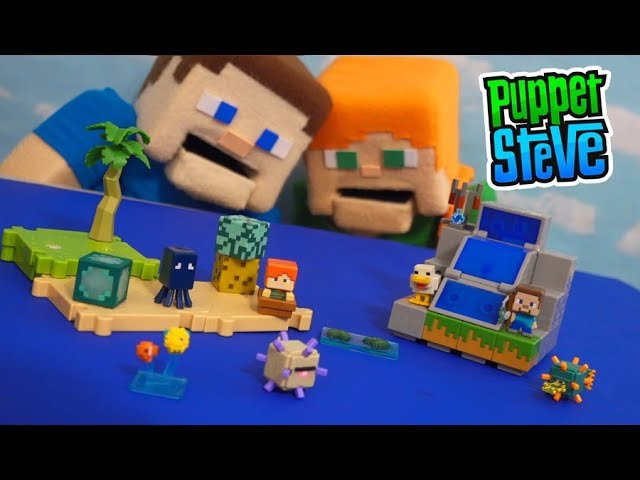  Minecraft Mini Figure 3-Pack, Farming Steve, Spawning