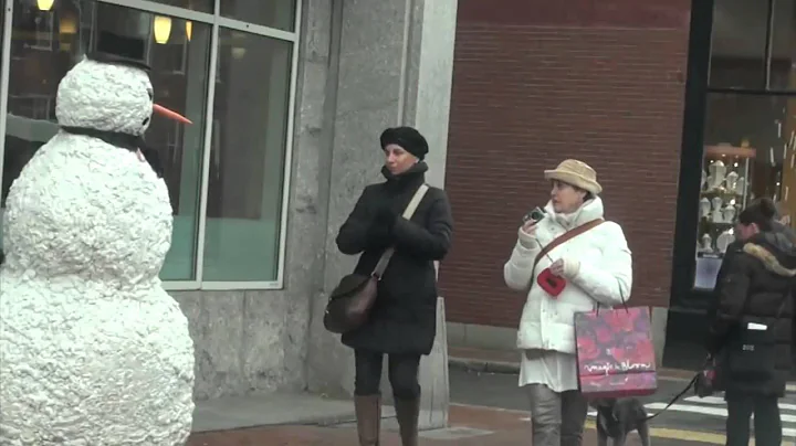 Funny Scary Snowman Prank Season 4 Episode 3   Boston [10x10 Pranks]