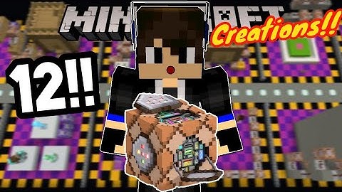 12 Command Block Creations!! - Map (Redstone) - Minecraft