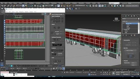 3Dsmax Tutorials, Learn 3D Modeling & Texturing a LHB Rajdhani Coach from Scratch in 3dsmax  Part 9