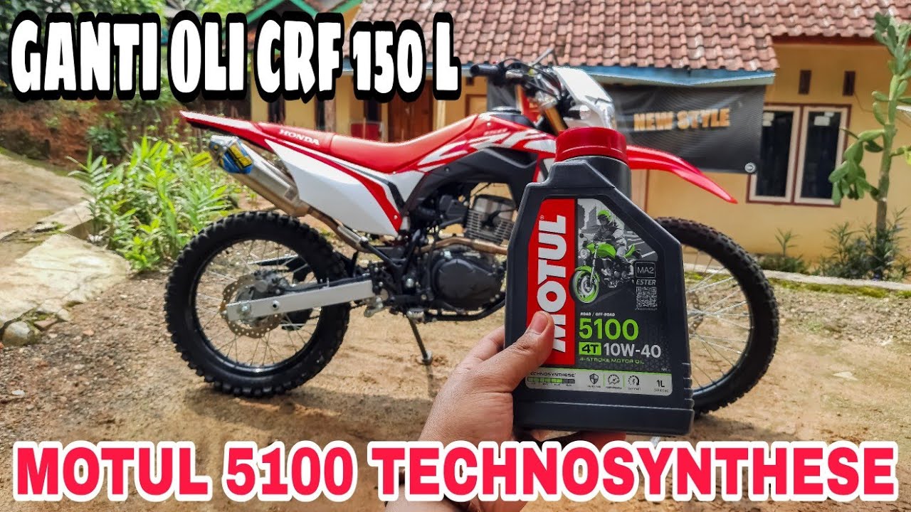 TESTRIDE KELEBIHAN OLI TERBARU MOTUL 5100 DI HONDA CRF 150 L YouTube