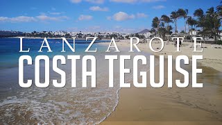 Costa Teguise, Lanzarote: Beach, Town & Nightlife | 4k