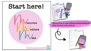 Where/how to start memorizing scripture? | Step by step instructions! #memoryverses #memoryverse