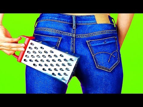 Video: Wie Man Jeans Künstlerisch Zerreißt