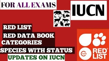 IUCN ● RED DATA BOOK ● RED LIST ● CATEGORIES ● SPECIES ●  #iucn #environmentalscience