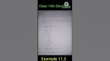 Class 10th Science ch 11 Electricity, Example 11.3