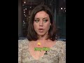Aubrey Plaza effortlessly "goes crazy"🤣I want to study her brain under a microscope😂  #hollywood