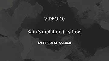 10. Rain and Splash with Tyflow in 3Ds Max