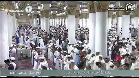 صلاة المغرب فضيلة الشيخ د.احمد الحذيفي سورة الأحزاب