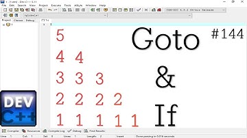Write a program for print a pattern using goto and if condition