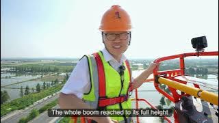 The stability test of DINGLI T series boom lift
