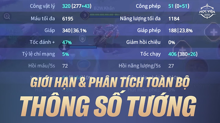 Đánh giá từng tướng trong liên quan