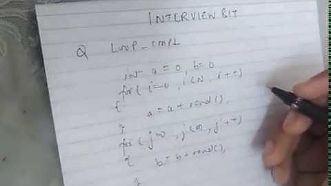 InterviewBit | LOOP_CMPL | Time Complexity