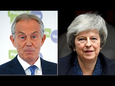 Theresa May accuses Tony Blair of ‘undermining’ Brexit negotiations