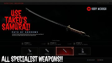 ALL SPECIALIST WEAPONS IN BLACK OPS 4 ZOMBIES!