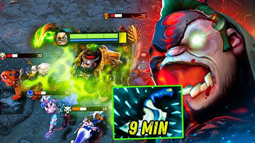 Insane 9Mins Blink Dagger Pudge Brutal Rampage 25Kills No Mercy Midlane Dota 2