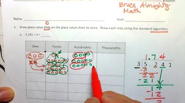 M1L14 Dividing decimals on a place value chart part 1 1
