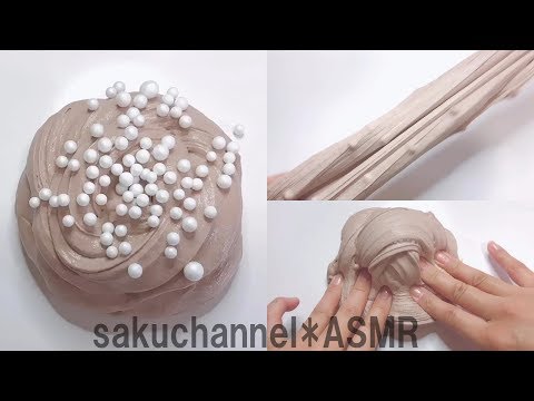 【ASMR】パン生地スライムを触る【音フェチ Slime 슬라임】