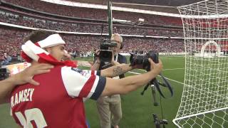 Arsenal: FA Cup final pitch-side celebrations