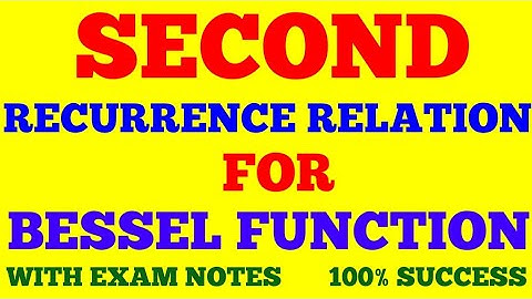 RECURRENCE RELATION FOR BESSEL