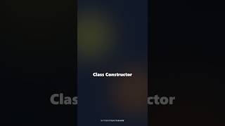 Class Constructor - JavaScript vs Java