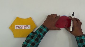 Sum of Angles in a Triangle is 180 || Maths Project ||