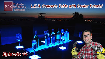 How to Make an LED Concrete Table with a Built-in Cooler