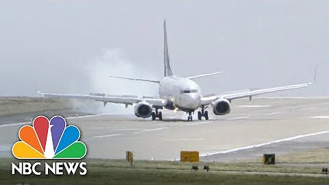 Cross-Wind Landing At Leeds Bradford Airport | Arc...
