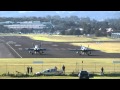 F/A-18 Hornets - 30-40 knot Cross Wind Take-Off