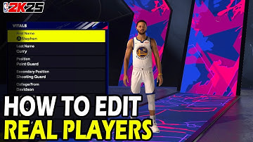 How to Edit Real Players in NBA 2k25