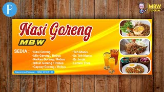Cara Membuat Banner Nasi Goreng Di Pixellab | Tutorial Pixellab