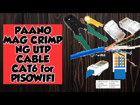 Video: Paano Mag Crimp Utp Cable