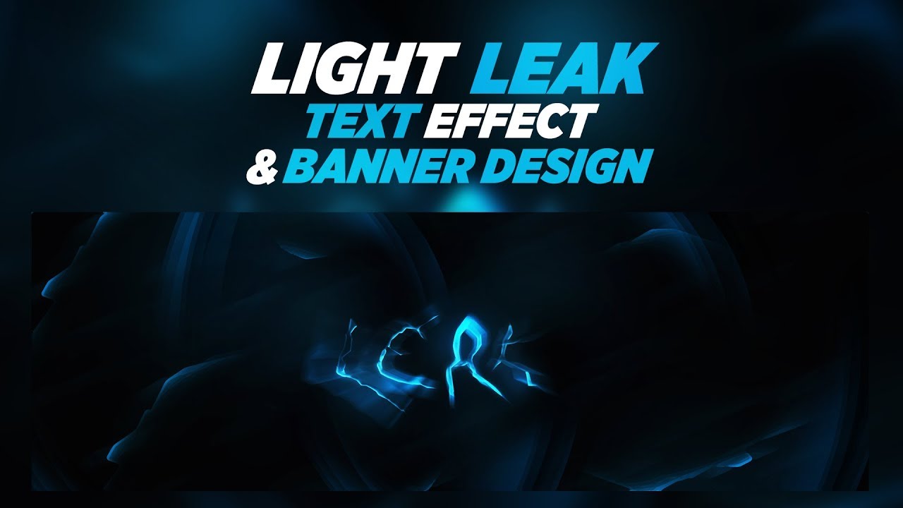 Photoshop Tutorial: Cracked Light Leak Text Effect/Design - YouTube