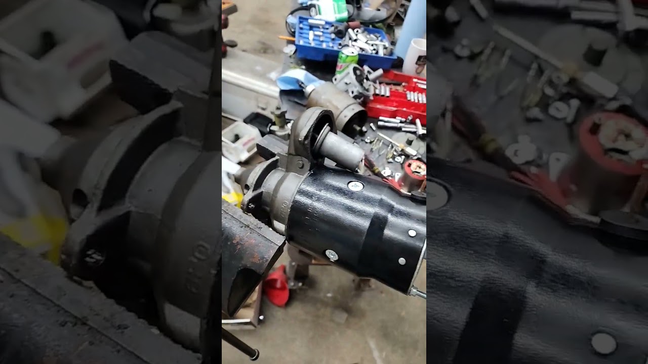 making the incorrect starter fit on my 350 CI 1982 crane truck GMC c60