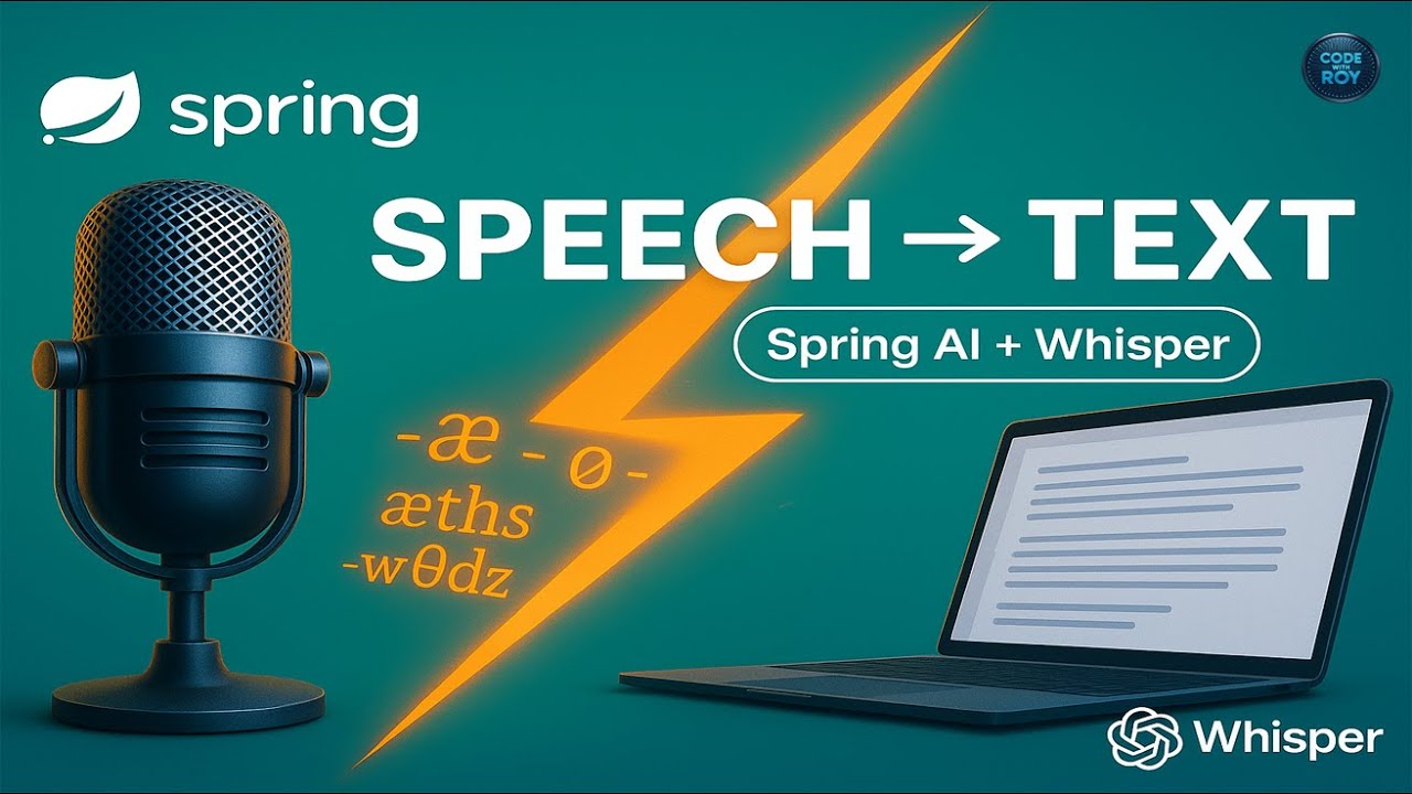 Speech to Text using Spring AI + Open AI Whisper | CODEwithROY