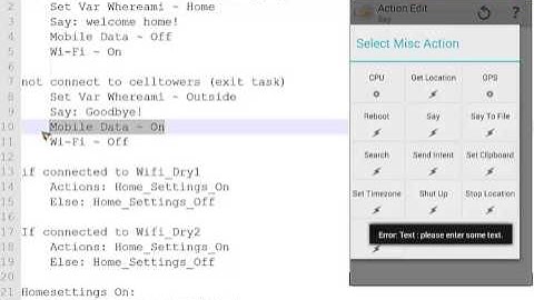 Tasker tutorial: Home Profile