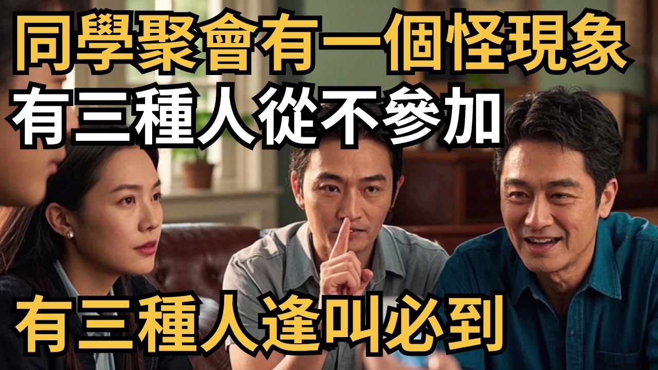 同學聚會有一個“怪現象”，有三種人從不參加，有三種人逢叫必到【心理造夢坊】#心理學 #心理 #心理分析 #同学 #聚会 #识人术