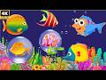 4k Bedtime Lullaby for Babies, Kids &amp; Parents😍Animation🐟Fish lullaby🐟Calming Fishes #42 #lullaby