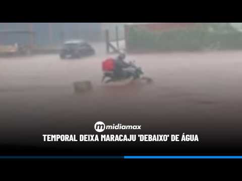 Temporal em Maracaju atinge 120 mm, causa alagamentos e prefeitura cria abrigo provisório