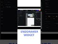 FLUTTERFLOW ENDDRAWER WIDGET #flutterflow #videotutorial #shorts #flutter #enddrawer