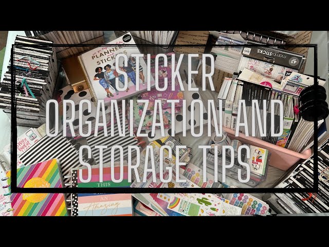 DIY Sticker Storage and Organization (Tutorial) 