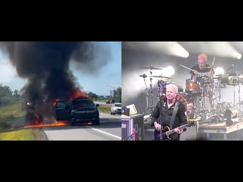 THE OFFSPRING all ok after their vehicle catches fire on tour in Canada ...