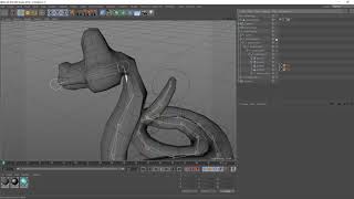 snake - rig for c4d free downloads (file describe)