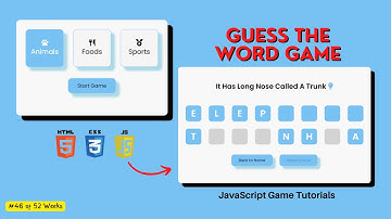 Building a Word Guessing Game Using HTML, CSS, and JavaScript