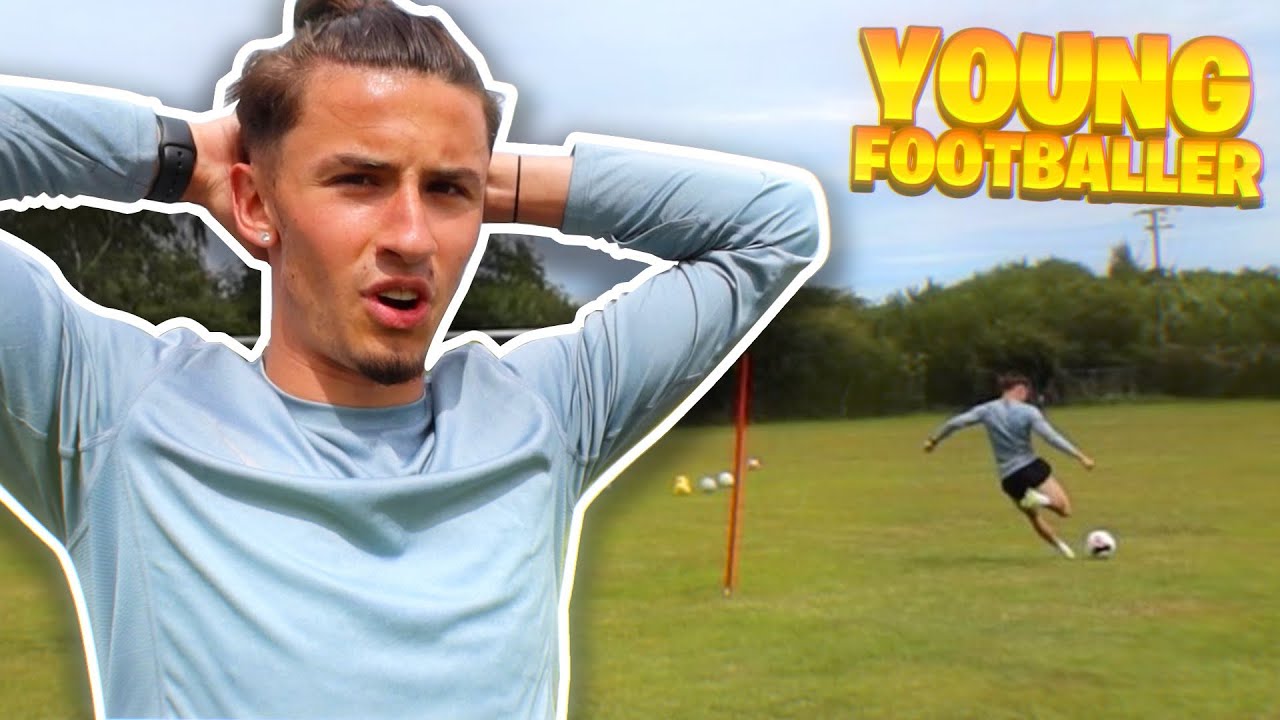Young Footballer Routine YOUNG FOOTBALLERS TRAINING SESSION... (DAY IN THE LIFE OF A FOOTBALLER ...